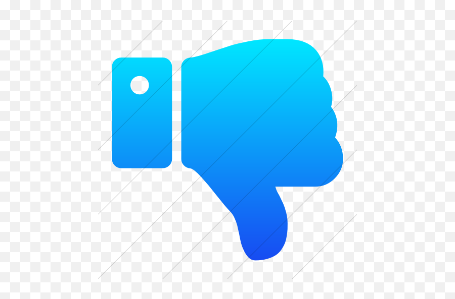 Iconsetc Simple Ios Blue Gradient Bootstrap Font Awesome - Transparent Thumbs Down Blue Emoji,Dislike Emoticon Png