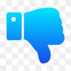 Iconsetc Simple Ios Blue Gradient Bootstrap Font Awesome - Transparent Thumbs Down Blue Emoji,Dislike Emoticon Png