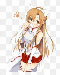 The Neko Swordsman - Asuna Neko Emoji,Neko Head Emotion Ears