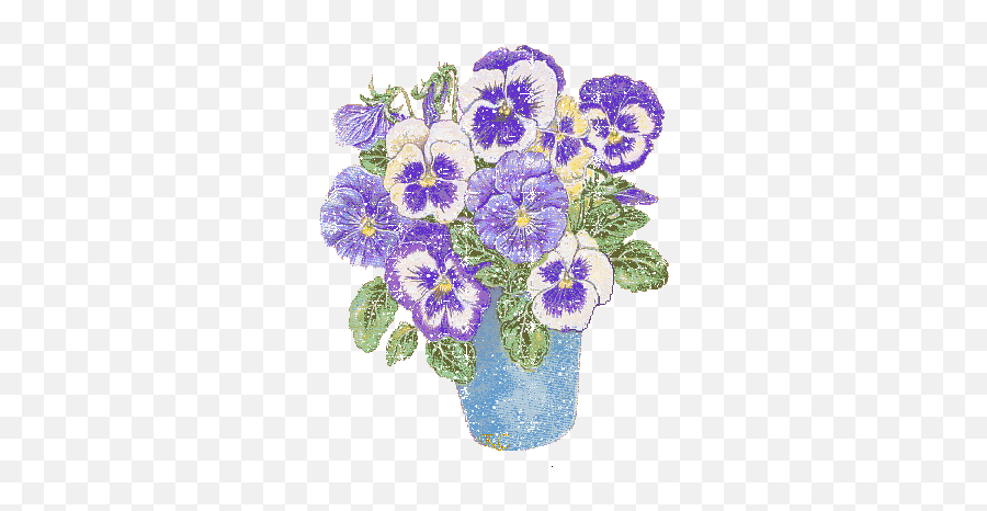Animated Images Flowers Gif Love - Glitter Flowers Emoji,Flower On Facebook Emoticon