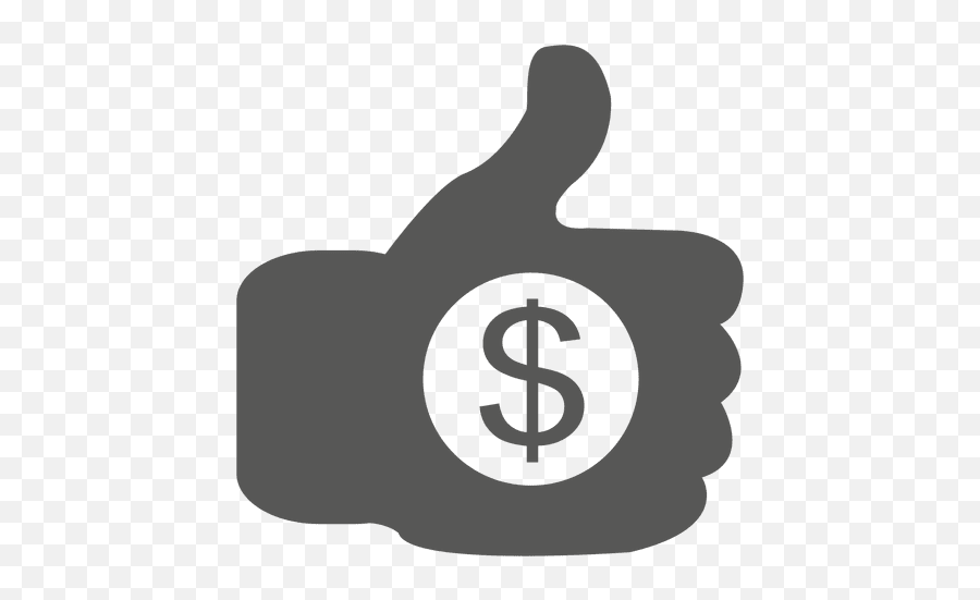 Thumbsup Dollar Icon Transparent Png U0026 Svg Vector Emoji,Small Thumbs Up Emoticon