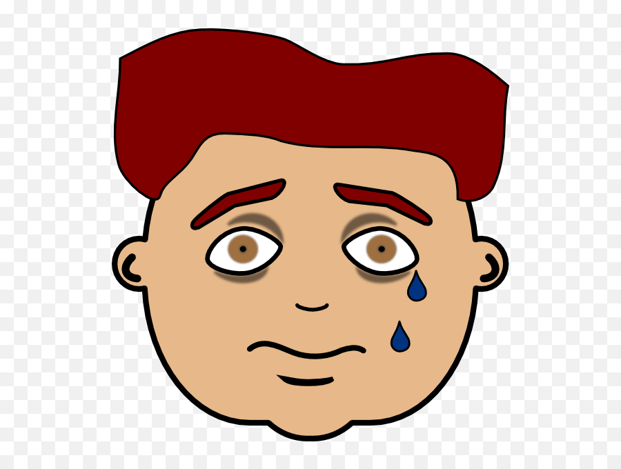 Sad And Feels Clipart Of Glad - Sad Face Boy Clip Art Emoji,Sad Emoticon Clip Art