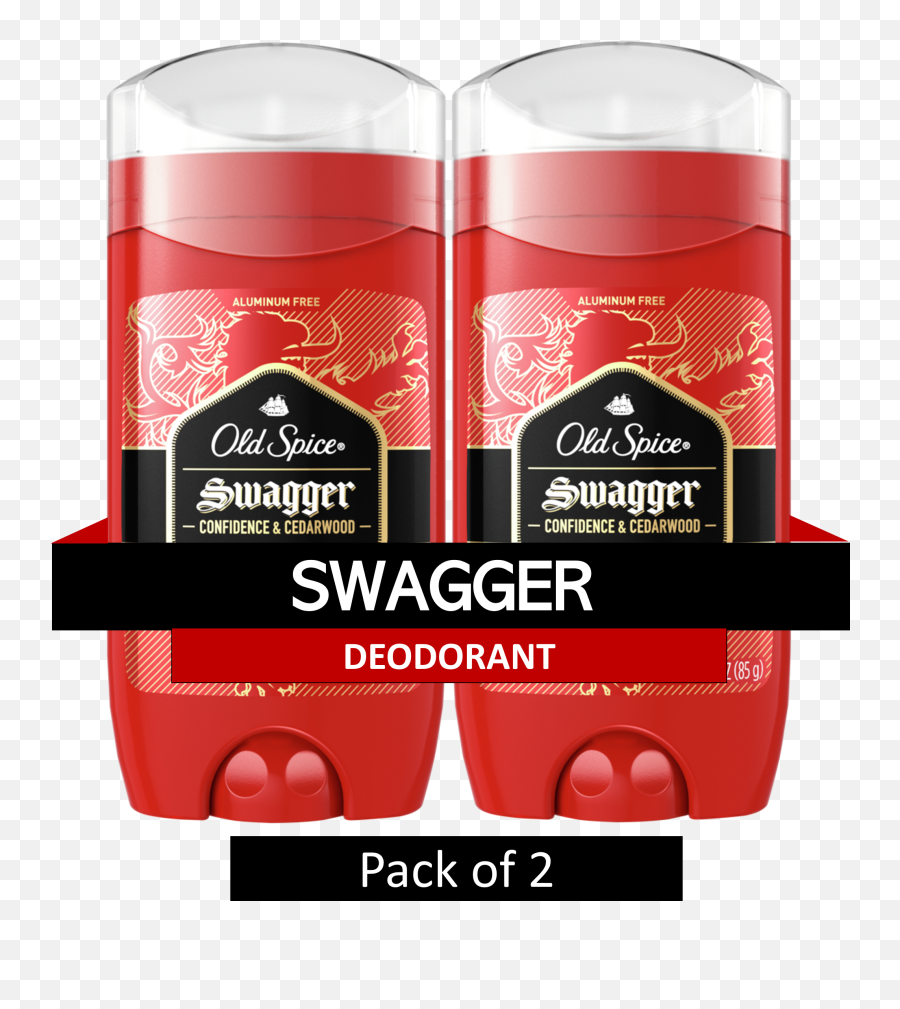 Old Spice Red Collection Deodorant For Men Swagger Scent 3 Oz 2 Pack Emoji,Meadow Emoticons Shelter
