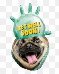 Super Shape Foil Helium Balloons Emoji,Pug Emoticon Faces