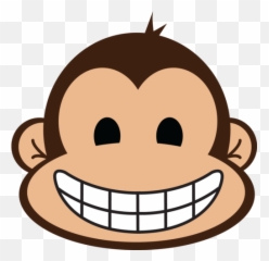 Monkey Tree - Happy Cartoon Monkey Face Emoji,Monkey Emoticon