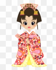 Download Free Png Kimono - Japanese Doll Clipart Png Emoji,Kimono Emoji