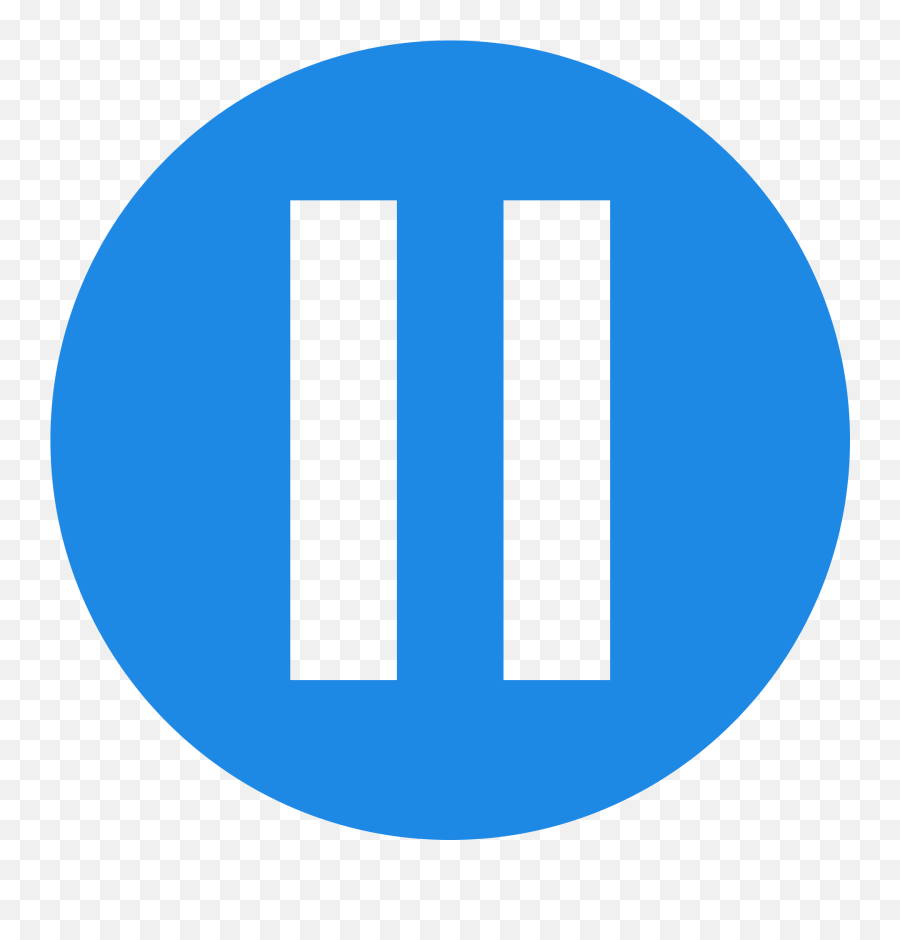 Fileeo Circle Blue Pausesvg - Wikimedia Commons Emoji,Blue Smiley Emoji