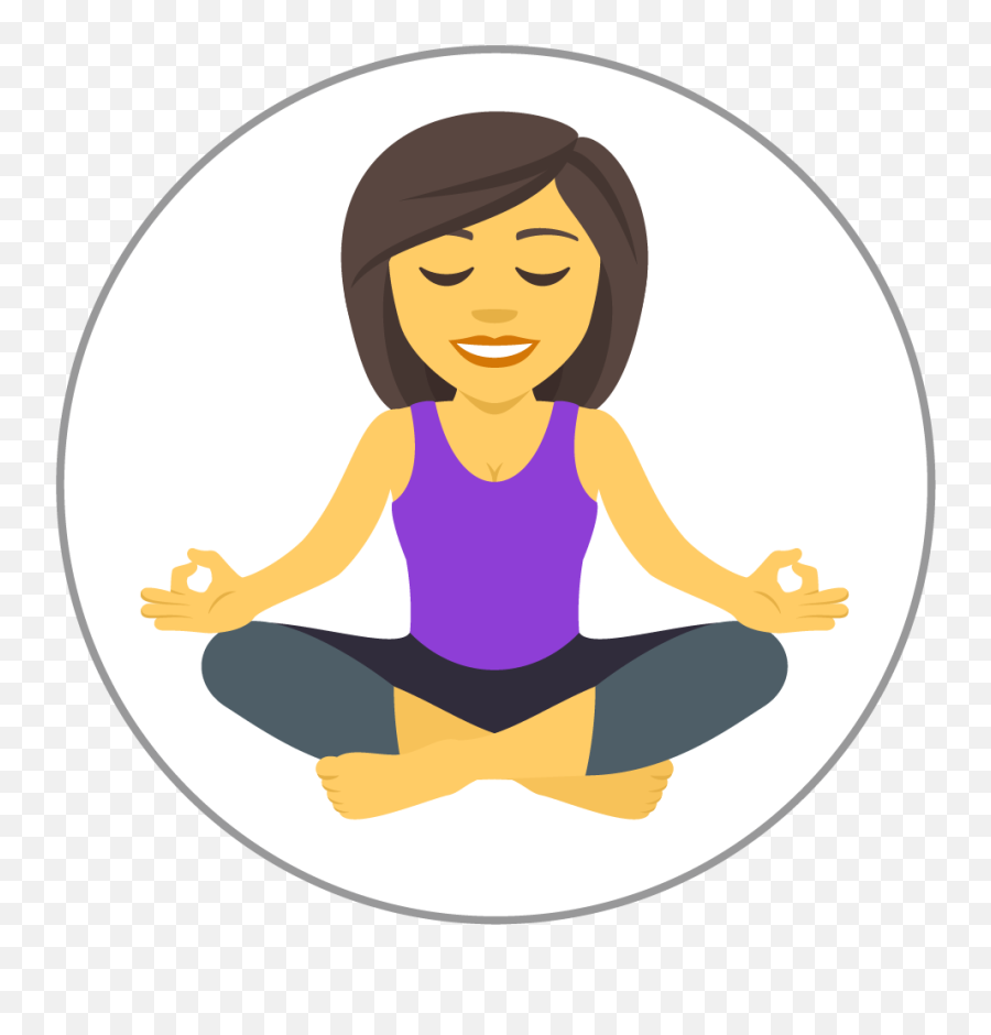 Woman In Lotus Position Emoji 25mm Centre Disc,1st Place Trophy Emoji