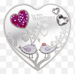 Cook Islands - 2021 5 Dollars Valentineu2019s Day Heart Numiscollect Happy Valentines Valentine Day 2021 Emoji,Valentine Emotions