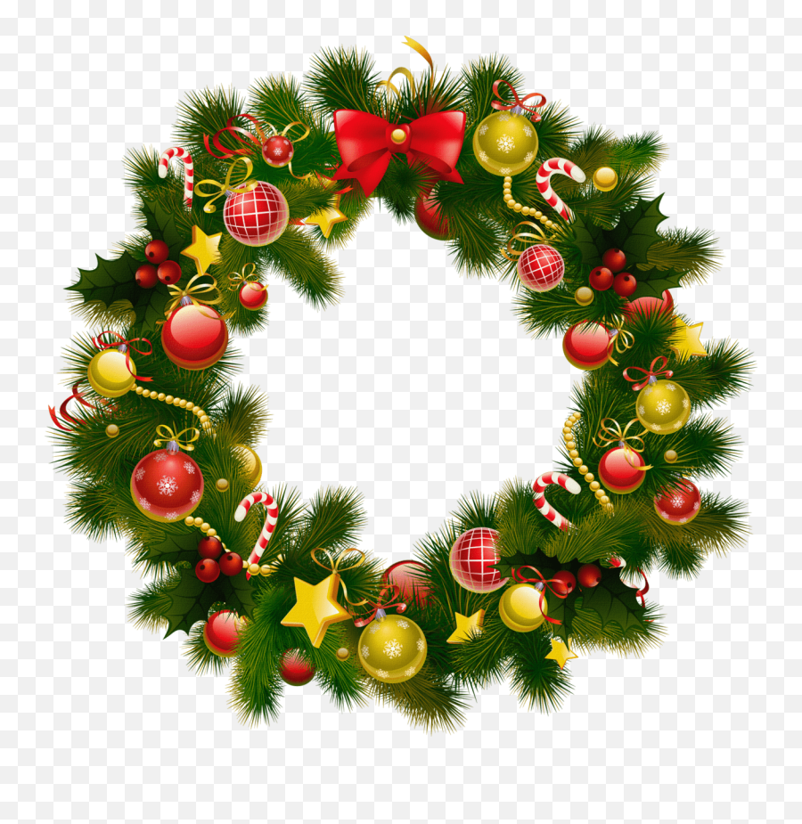 Download Christmas Free Png Transparent Image And Clipart - Christmas Wreath Transparent Emoji,Christmas Eve Emoji