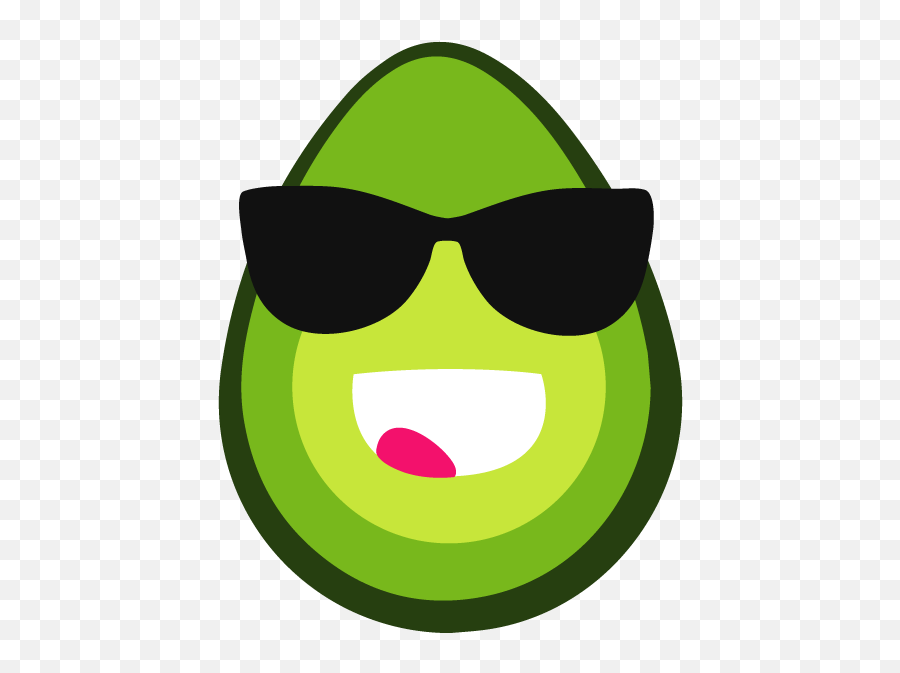 Eye Roll Emoji Png - Avocado Clipart With Smiley,Eyeroll Emoji