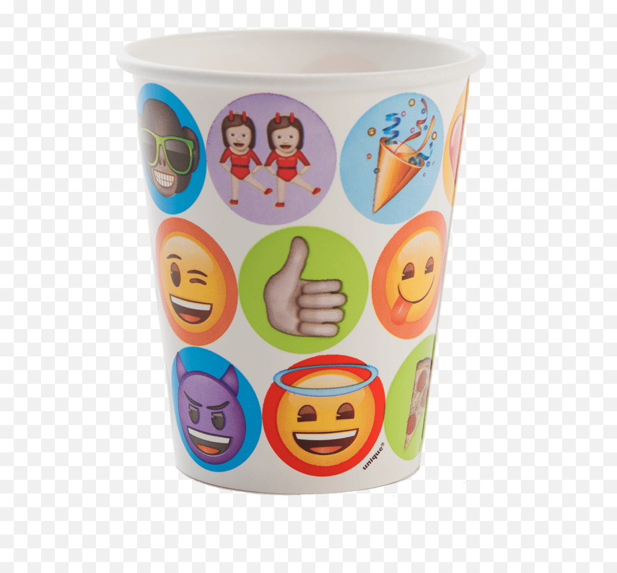 Emoji Paper Party Cups - Happy,Cup Emoji