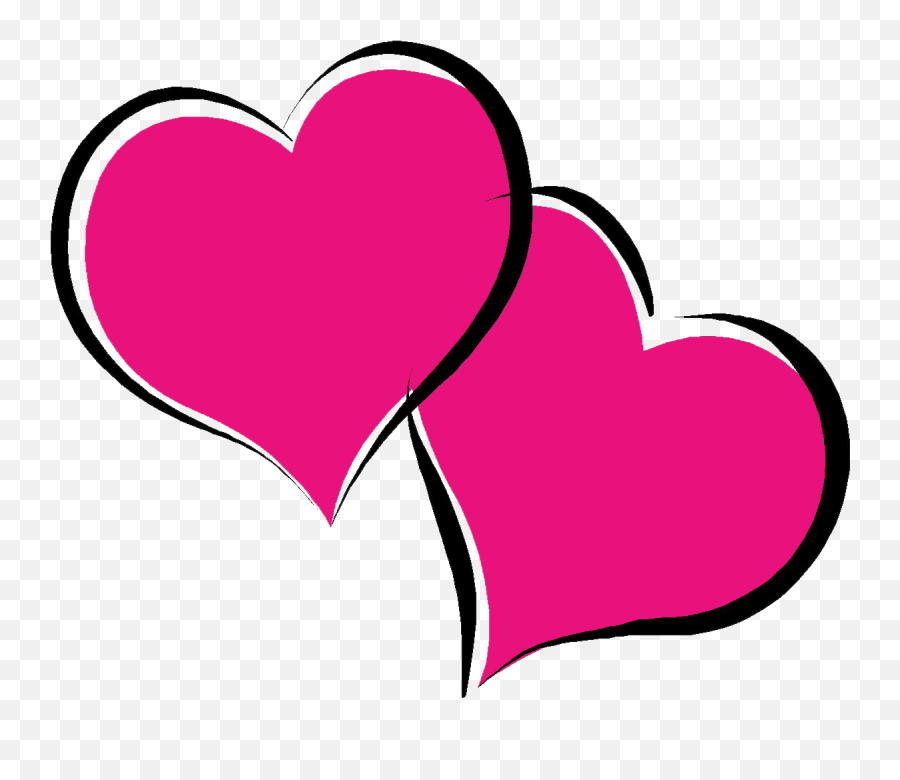 Download Free Png Hot Pink Heart - Dlpngcom Clipart Heart Emoji,Pink Heart Emoji Png
