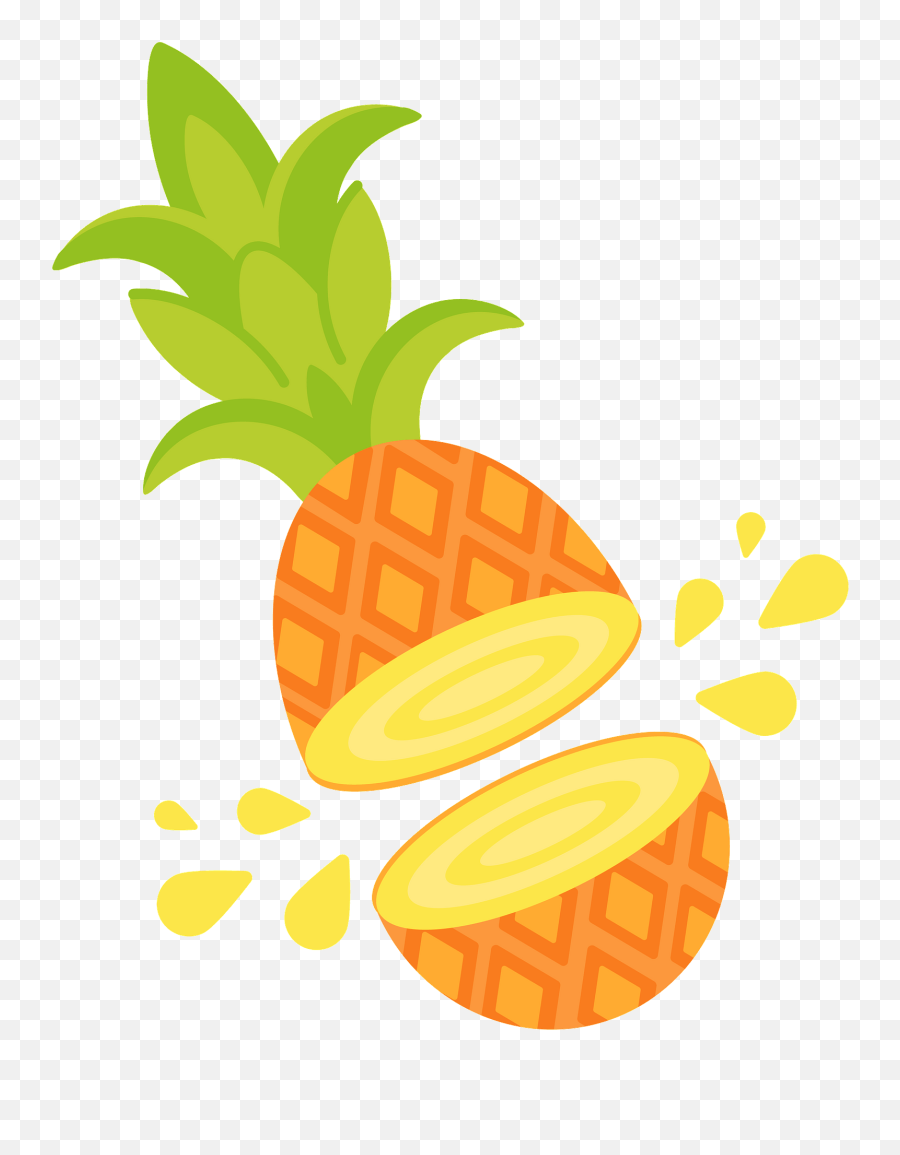 Pineapple Clipart - Piña Clipart Emoji,Pineapple Emoji