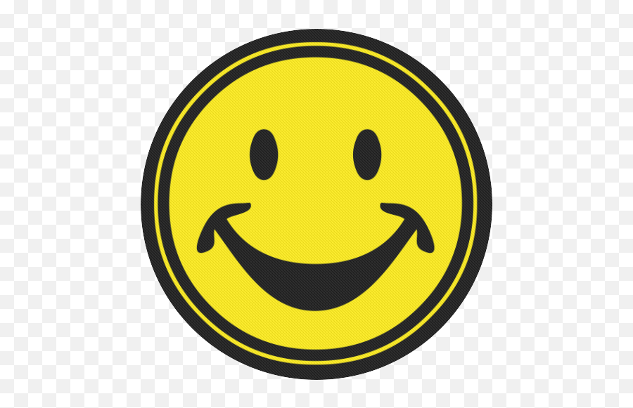 Funny Yellow Smiley For Happy People Round Mousepad Id D374152 - Wide Grin Emoji,Pound It Emoji
