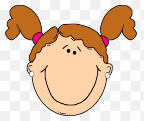 Girlu0027s Face With Ponytails - Light Brown Hair Clipart Emoji,Gir Lwith No Emotion