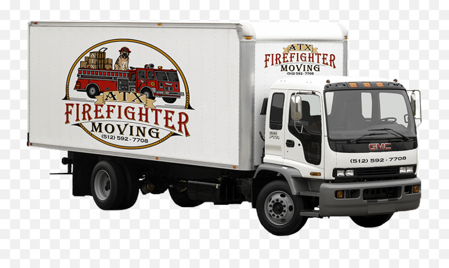 Atx Firefighter Moving - Firefighter Movers In Austin Tx Truck White Background Emoji,Dostoevsky, Quote, Bluff, Emotion