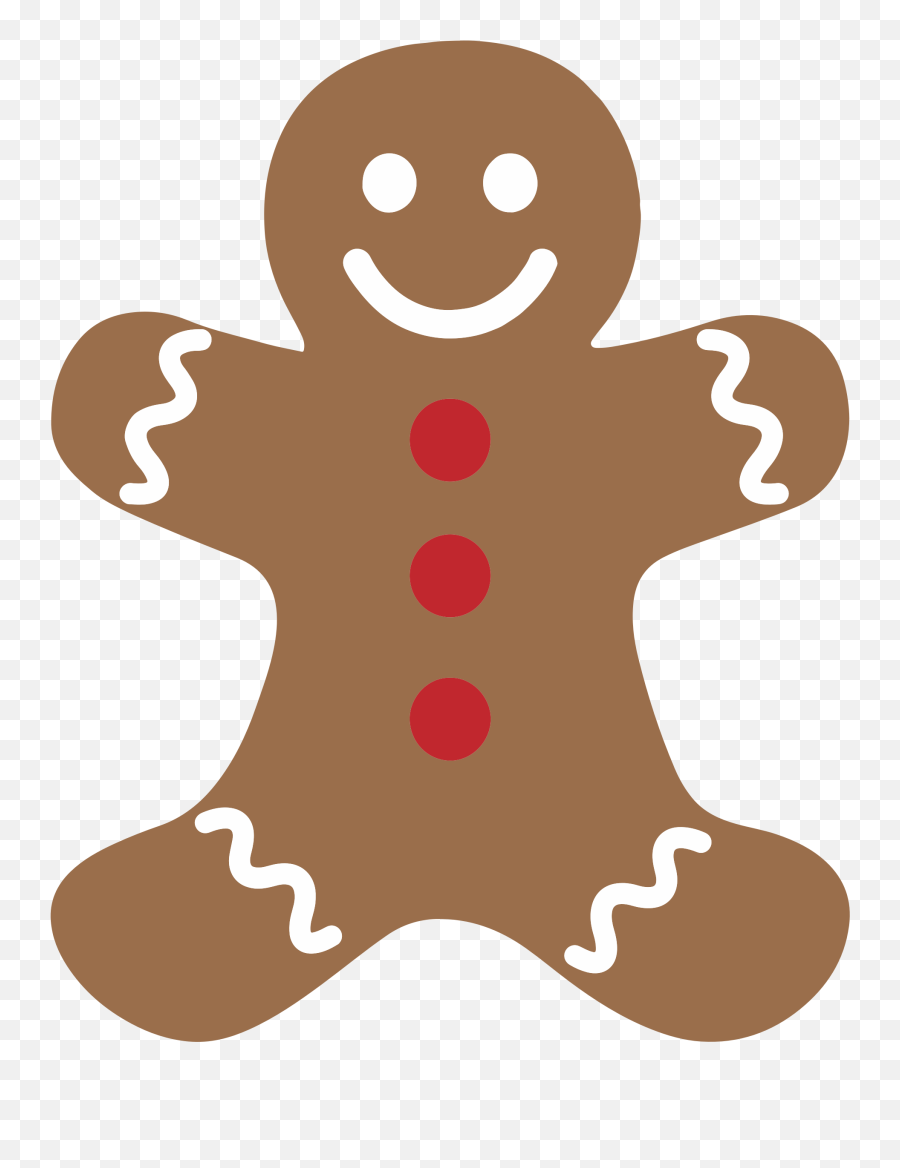 Free Gingerbread Man Cliparts Download - Gingerbread Man Clipart Emoji,Gingerbread Man Templtae Emotions