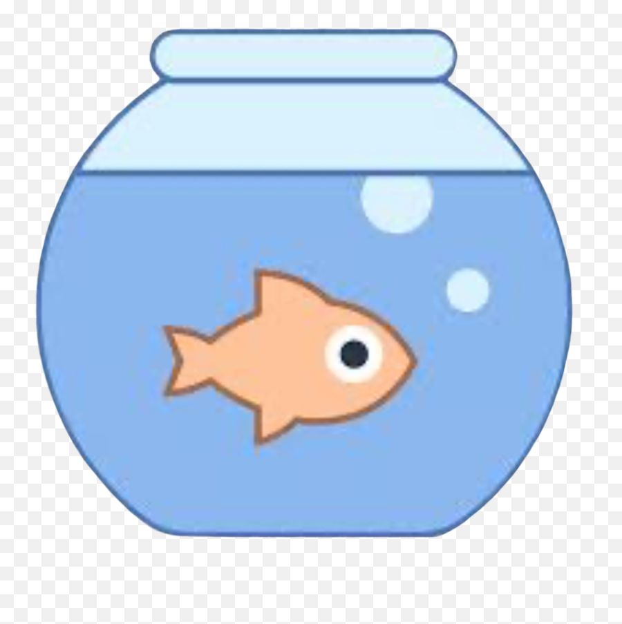 Fishbowl Fishtank Goldfish Sticker - Clip Art Emoji,Fishbowl Emoji Transparent