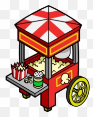 Popcorn Cart Club Penguin Wiki Fandom - Transparent Popcorn Machine Clipart Emoji,Discord Emojis Pocorn