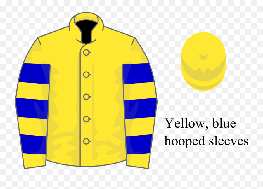 Yellow Blue Hooped Sleeves - Long Sleeve Emoji,Collar Emoticon