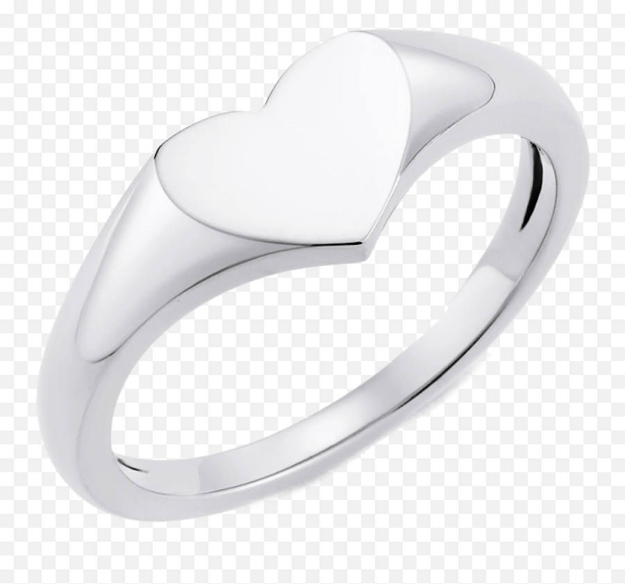 Heart Signet Ring U2013 Baby Gold - Solid Emoji,Heart Emoticon Ring Silver