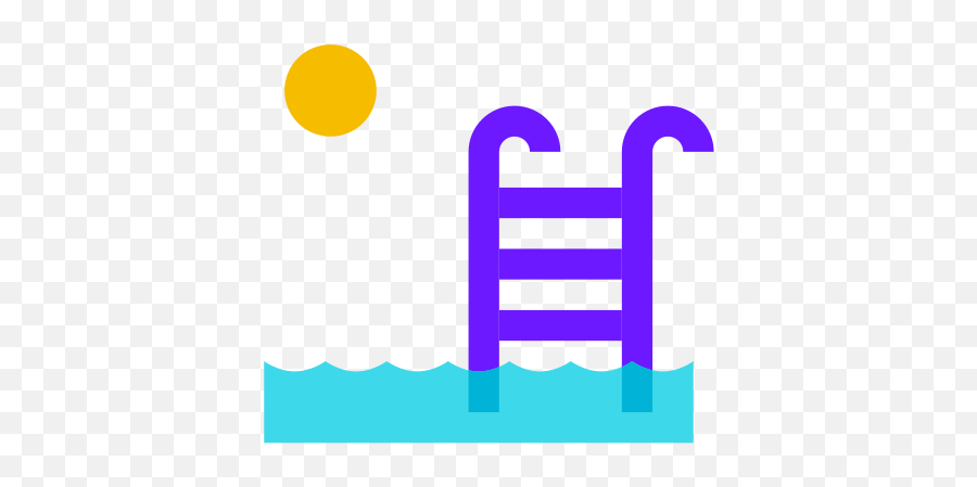 Outdoor Swimming Pool Icon In Color - Vertical Emoji,Ios 10 Emojis Swimming
