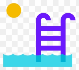 Outdoor Swimming Pool Icon In Color - Vertical Emoji,Ios 10 Emojis Swimming