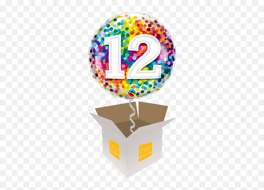 Rayleigh Helium Balloon Delivery In A Box Send Balloons To - 13th Birthday Emoji,Birthday Balloons Emojis