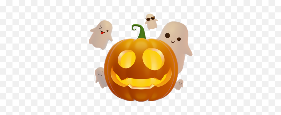 Celebrate 3d Illustrations Designs Images Vectors Hd Graphics Emoji,Emoji Halloween Pumpkin Carved
