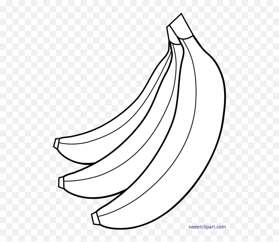 558 X 700 1 0 - Bananas Clipart Black And White Png Emoji,Line Emoticon Png Uh