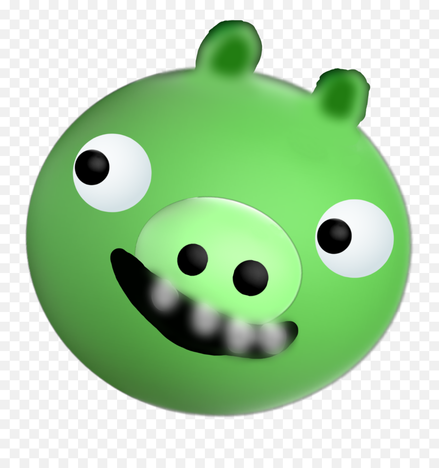 Angrybirds Pig Greenpig Sticker By Marcellus Johnson Emoji,Piggy Emoticon Facebook