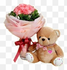 Best Flower Gift Ikuzo Florist Flower Gift Teddy Bear Emoji,Emoji Dando Una Flor
