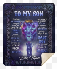 Lion To My Son Blanket - To My Son From Mom Itu0027s Hard To Emoji,Love And Big Hugs Smiley Emoticon