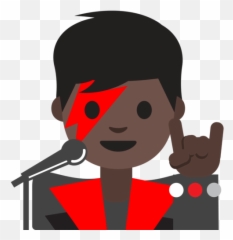 U200d Singer Man With Dark Skin Tone Emoji,Devil Horns Tan Skin Emoji