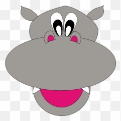 Smiley Hippo Clipart - Hippo Head Clipart Emoji,Hippo Emoticons
