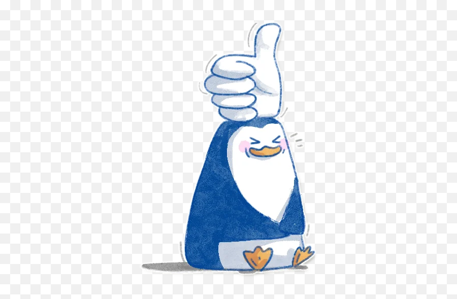 Telegram Sticker From Collection Pinguinki Emoji,Penguin Emoji Whatsapp