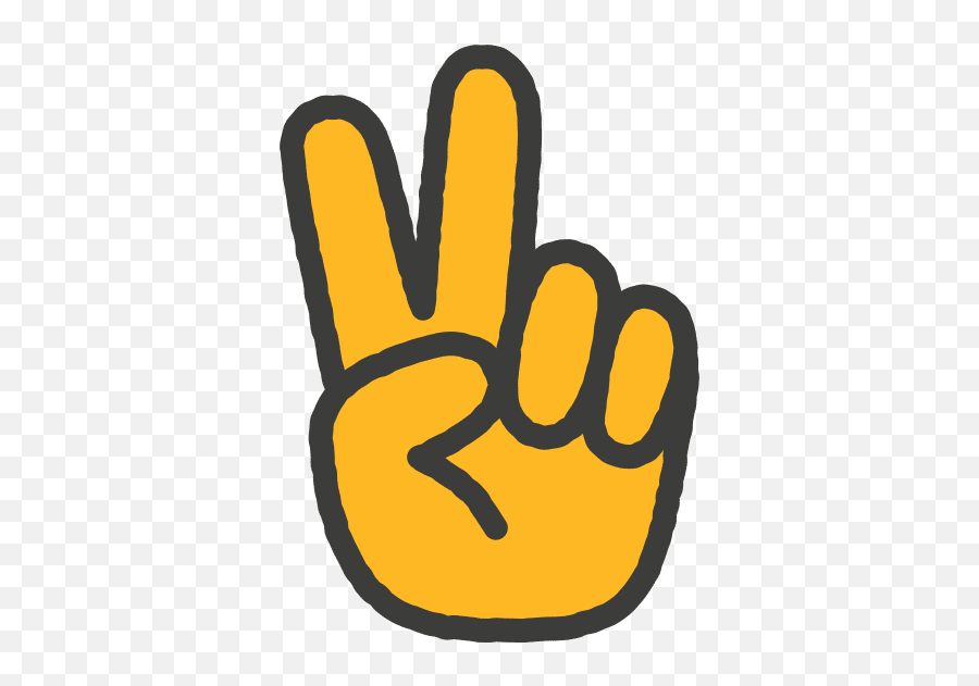 Sketchify Uae U2013 Canva Emoji,Hand Peace Sign Emoji