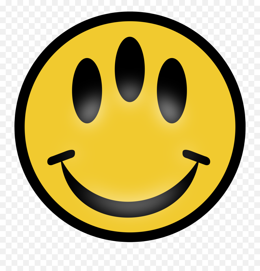 Vector Image Of Three Eyed Emoticon - Third Eye Smiley Face Emoji,Buddha Emoji