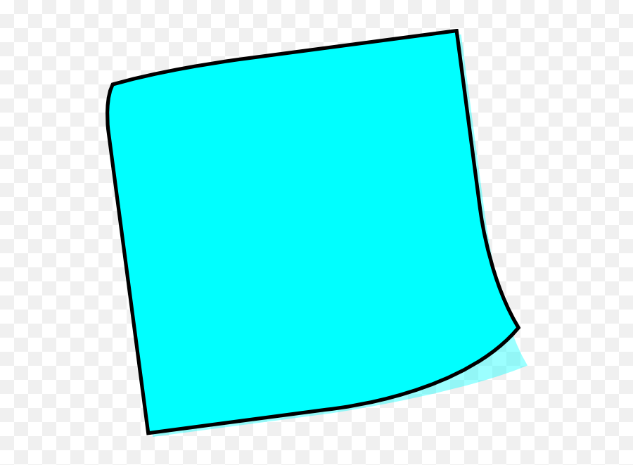 Blue Sticky Note Clipart - Sticky Note Clip Art Transparent Background Emoji,Emoji Sticky Notes