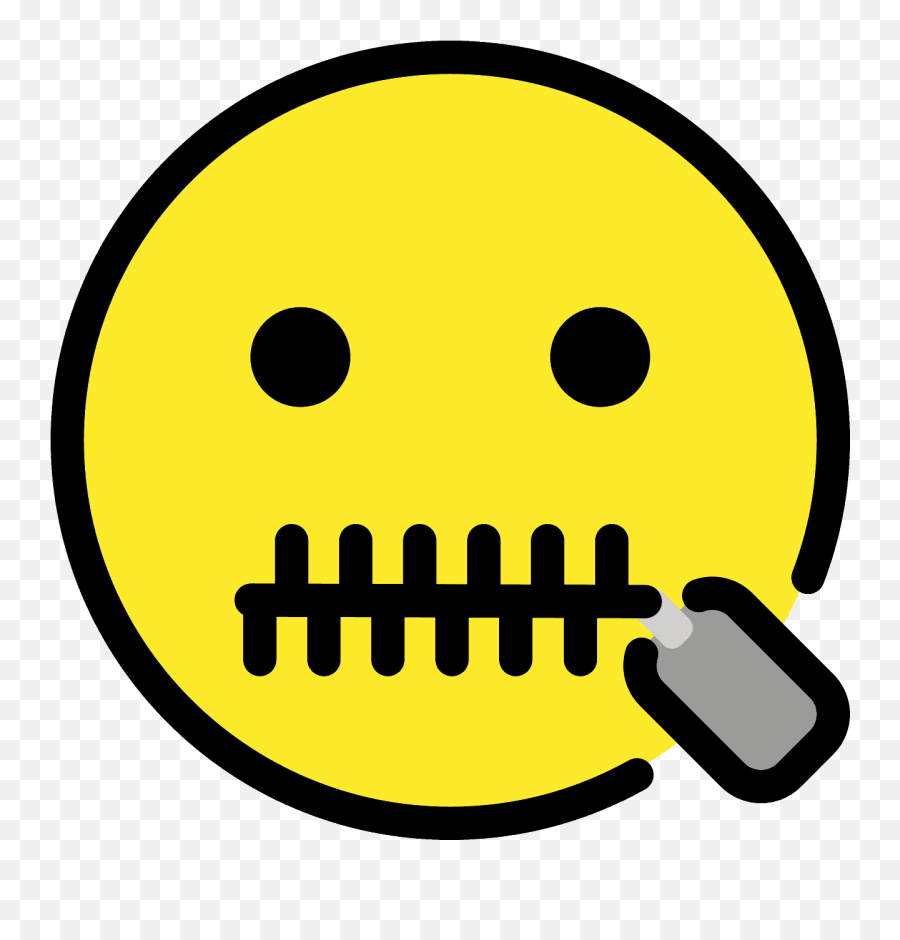 Zipper - Smiley Emoji,Skeptical Face Emoji