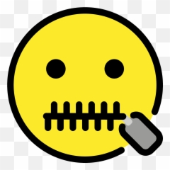 Zipper - Smiley Emoji,Skeptical Face Emoji