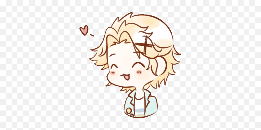 Yoosung Cute Mysticmessenger Sticker - Hair Design Emoji,Yoosung Emoji Gif