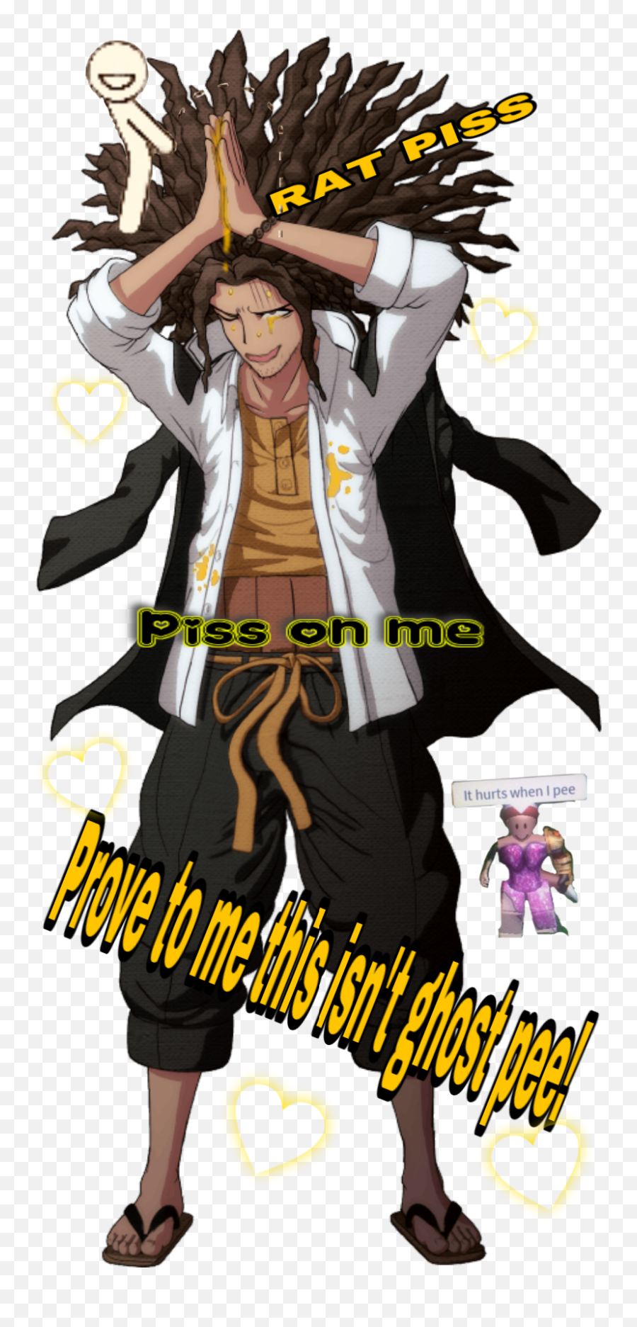 Yasuhiro Yasuhirohagakure Danganronpa - Fictional Character Emoji,Pee Pee Emoji