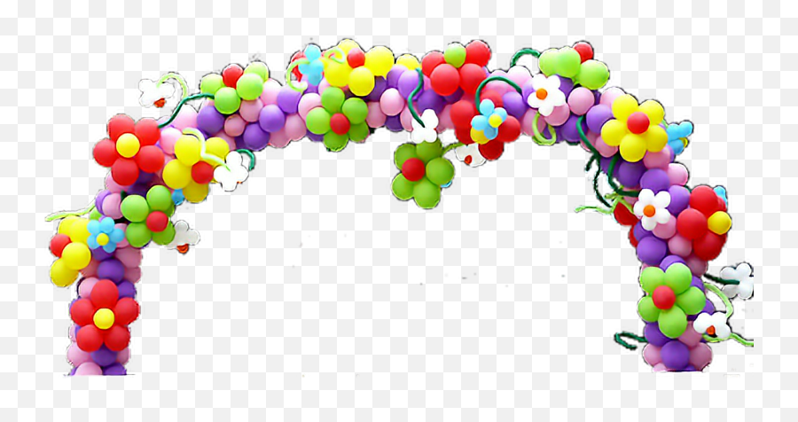 Birthday Party Balloon Sticker - Birthday Balloon Arch Png Emoji,Emoji Party Balloons