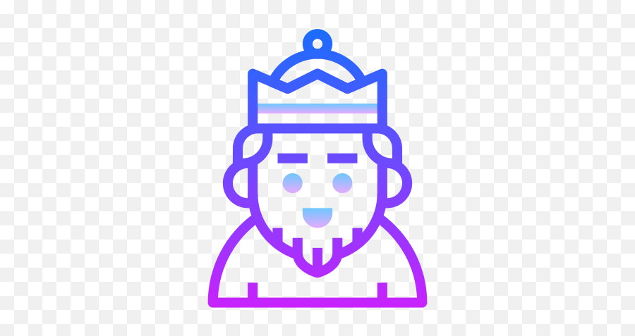Melchior King Magician Icon - Bell Sign Emoji,King Crown Emoji
