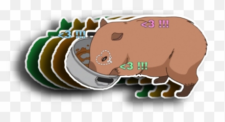 Discover Trending - Hippopotamus Emoji,Capybara Emoji
