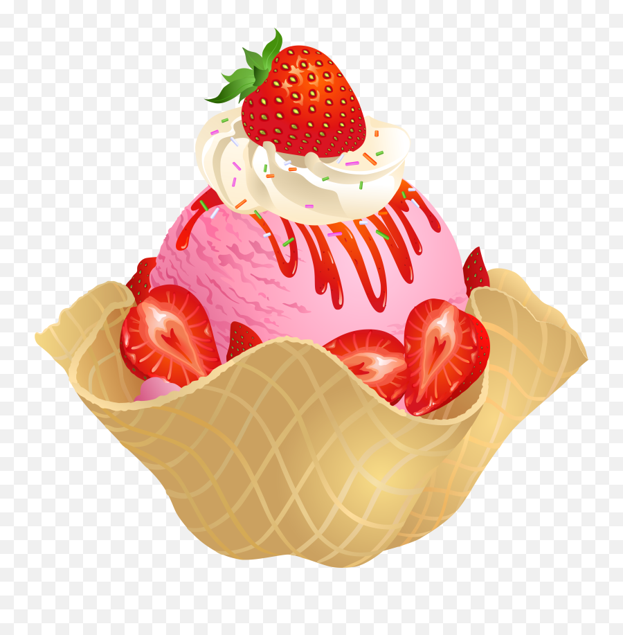 Sundae Clipart Sweet Sundae Sweet - Ice Cream Strawberry Vector Emoji,Emoji Ice Cream Sundae
