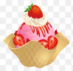 Sundae Clipart Sweet Sundae Sweet - Ice Cream Strawberry Vector Emoji,Emoji Ice Cream Sundae