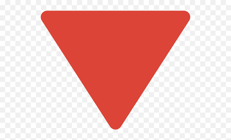 Emoji U1f53b - Red Triangle,Triangle Emoji